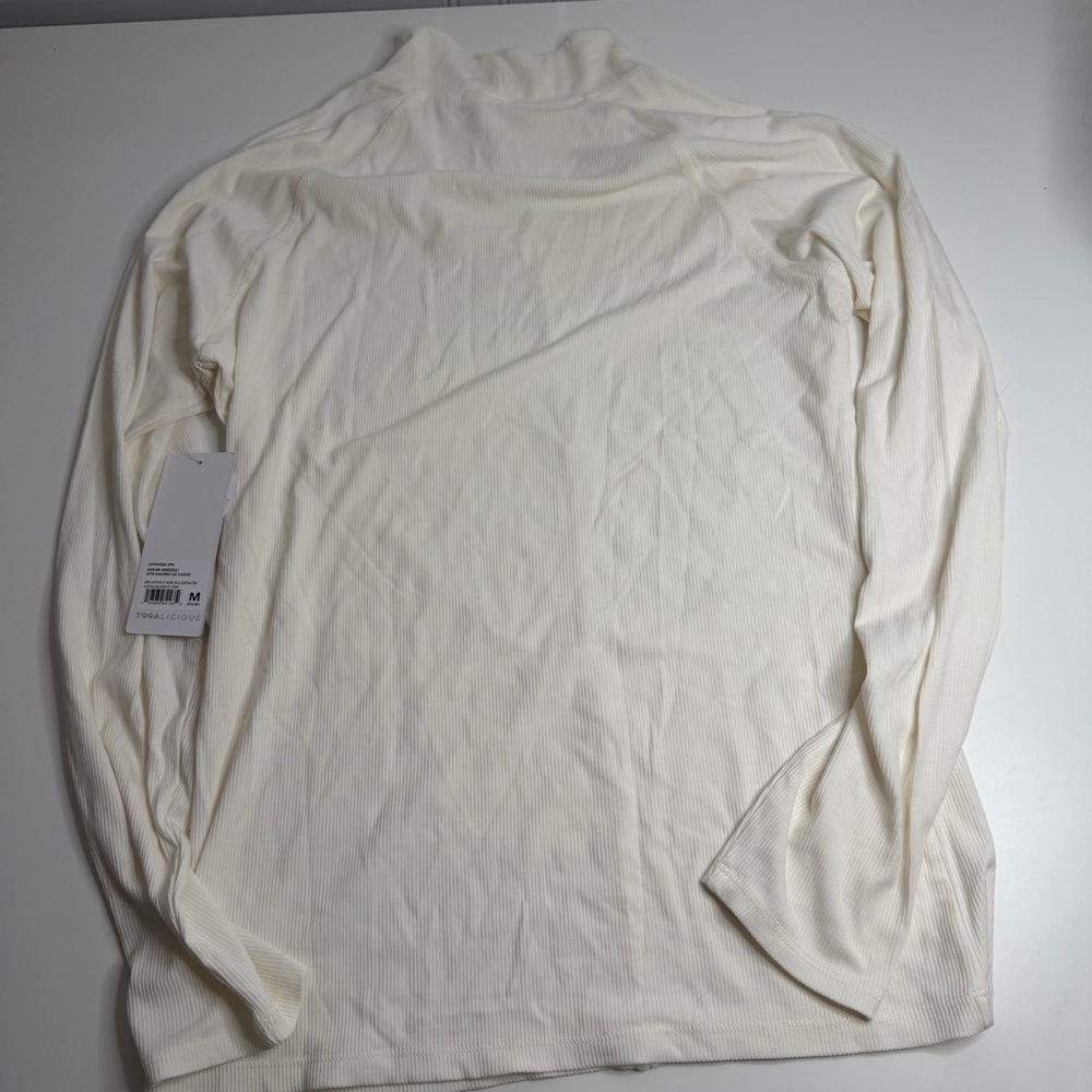 Yogalicious Cream Long Sleeve Tee - Picture 5 of 5